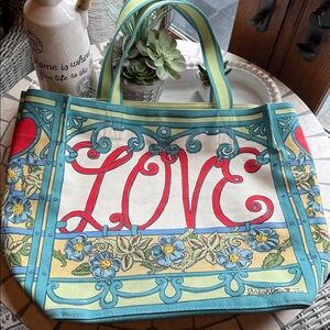 Brighton “A Winter’s Love” Canvas Tote ❄️❤️